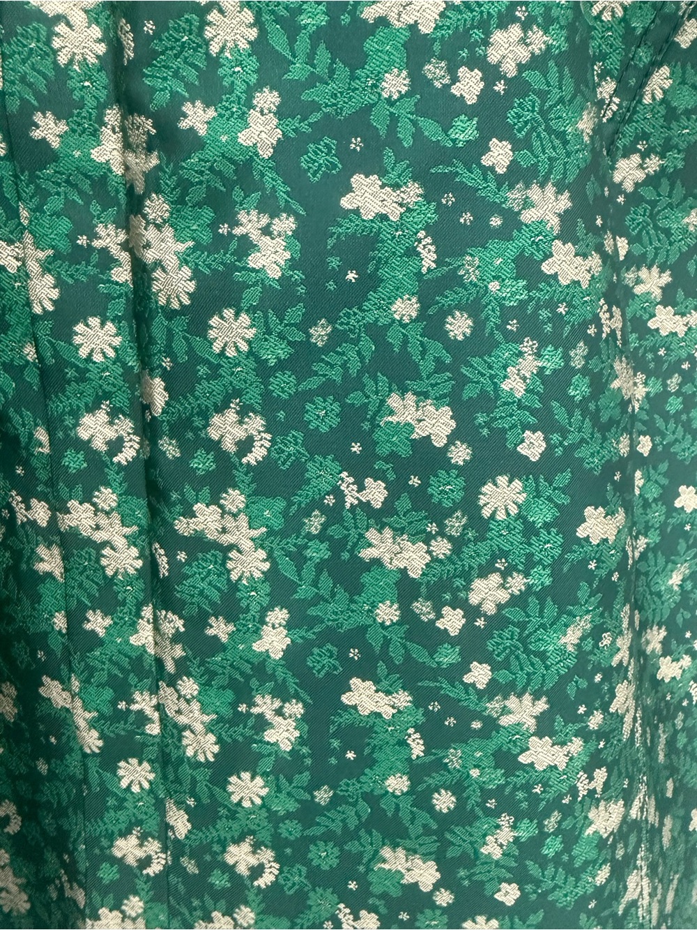 Rosie Assoulin Green Floral Mini Dress - Picture 2 of 3